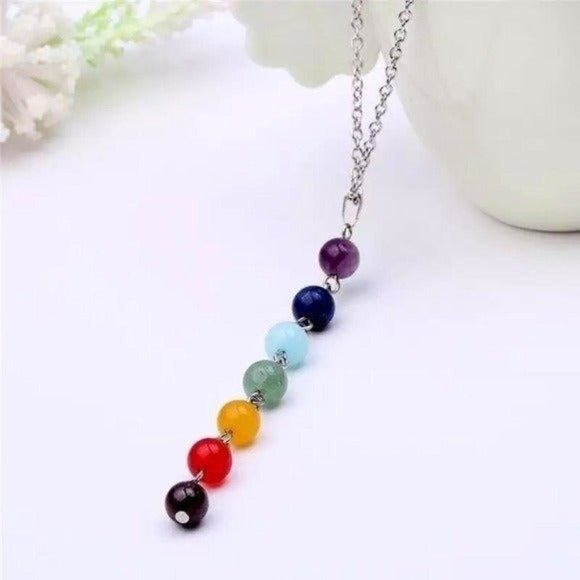 Beyond Yoga Jewelry - 7 chakra necklace meditation yoga jewelry bohemian